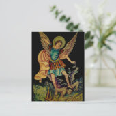 Saint Michael The Archangel Briefkaart (Staand voorkant)
