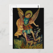 Saint Michael The Archangel Briefkaart (Voorkant / Achterkant)