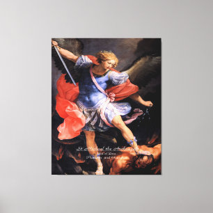 Saint Michael the Archangel Canvas Afdruk