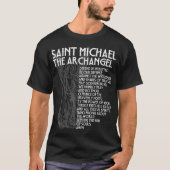 Saint Michael the Archangel Prayer katholieke trad T-shirt (Voorkant)