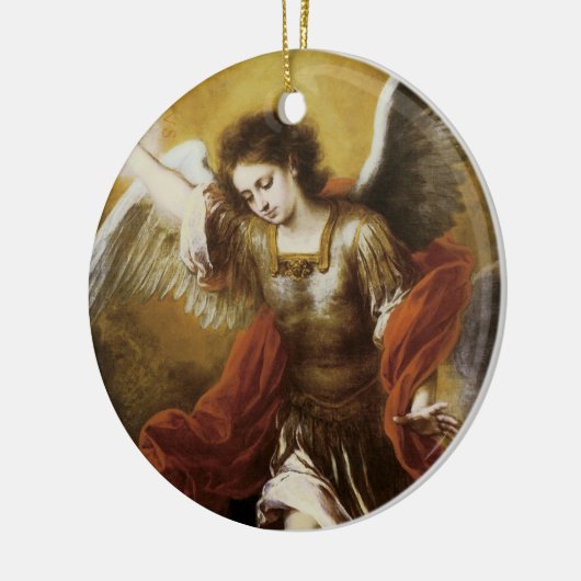 Saint Michael van Murillo Keramisch Ornament (Links)