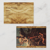 SAINT MICHAEL VANGUISHING SATAN VISITEKAARTJE (Voorkant / Achterkant)