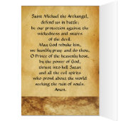 Saint Michael Vanguishing the Devil Prayer (Binnen (Links))