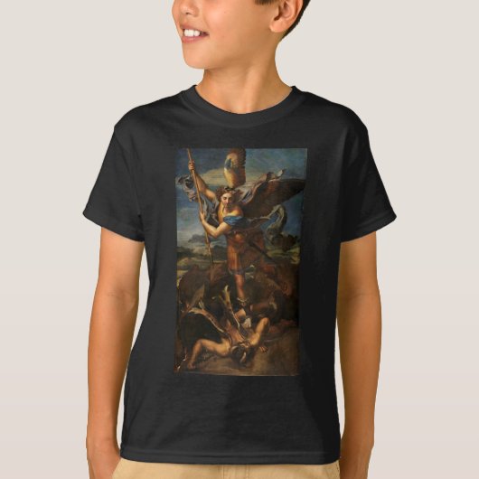 Saint Michael Vanquishing Satan T-shirt (Voorkant)