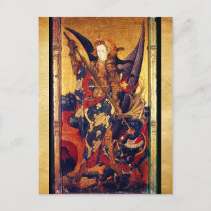 Saint Michael Vanquishing the Devil Briefkaart