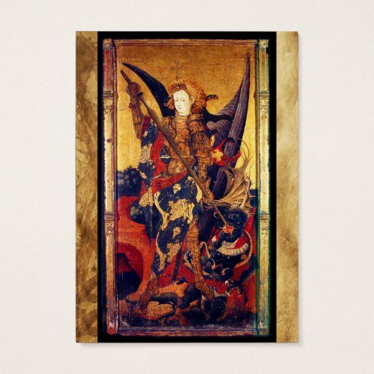 Saint Michael Vanquishing the Devil Prayer Card (Dos)