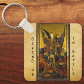Saint Michael Vanquishing the Devil Sleutelhanger (Voorkant)