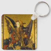 Saint Michael Vanquishing the Devil Sleutelhanger (Achterkant)