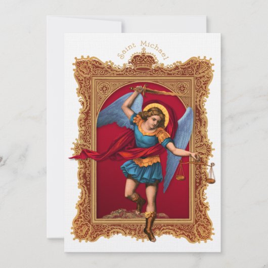 Saint Michael, verdedig ons Kaart (Voorkant)