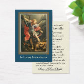 Saint Michel Catholicisme Funeral Memorial Carte S (Bureau)
