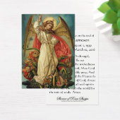 Saint Michel Catholicisme Funeral Memorial Carte S (Bureau)