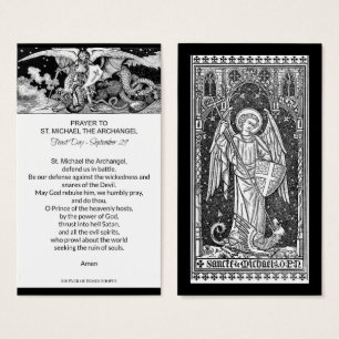 Saint Michel l'Archange Prière Carte Sainte