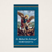 Saint Michel l'Archange Prière Carte Sainte (Devant)