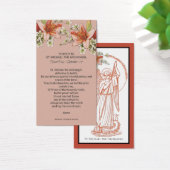 Saint Michel l'Archange Prière Carte Sainte (Bureau)