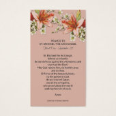 Saint Michel l'Archange Prière Carte Sainte (Devant)