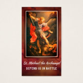 Saint Michel l'Archange Prière Carte Sainte (Devant)