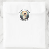Saint Monica Ronde Sticker (Tas)