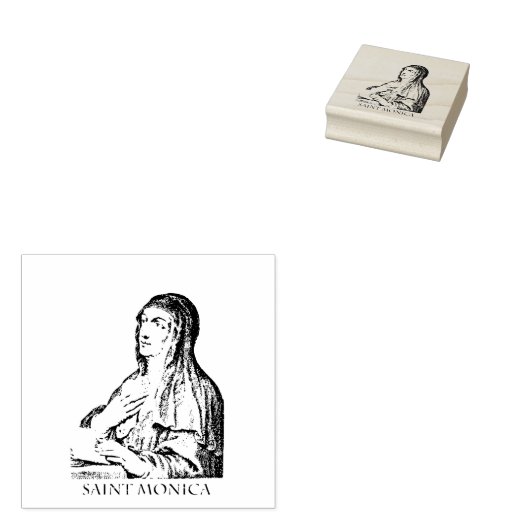 Saint Monica Rubber Stamp Rubberstempel (Gestempeld)