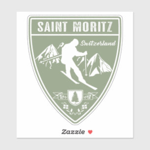 Saint Moritz Zwitserland Sticker