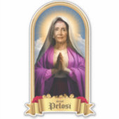 Saint Nancy Pelosi Gebedskaars Sticker (Voorkant)