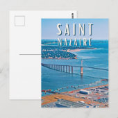 Saint Nazaire Photo Vintage Briefkaart (Voorkant / Achterkant)