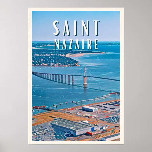 Saint Nazaire Photo Vintage Poster (Voorkant)