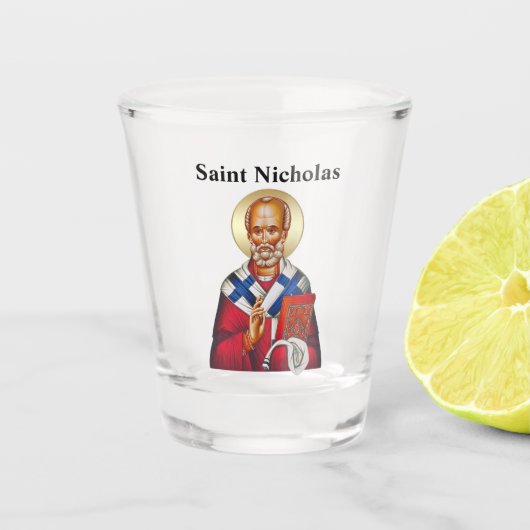 Saint Nicholas Keychain eng Shot Glas (Voorkant)