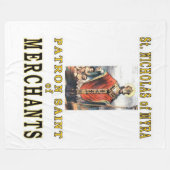 SAINT NICHOLAS VAN MYRA FLEECE DEKEN (Voorkant (Horizontaal))