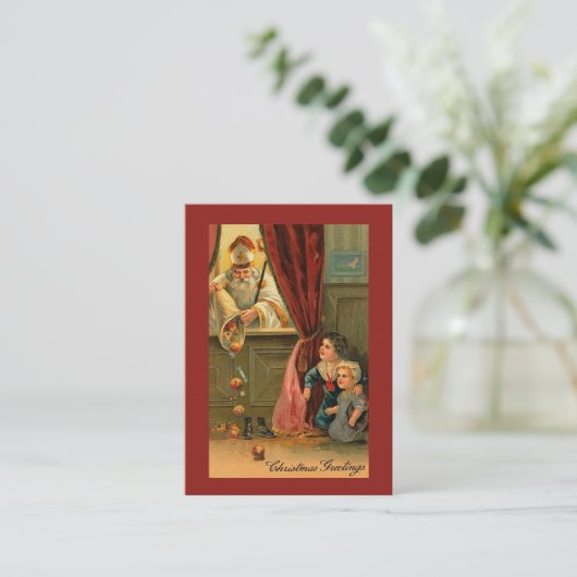 Saint Nicolas de Myra Bishop Cartes saintes (Debout devant)