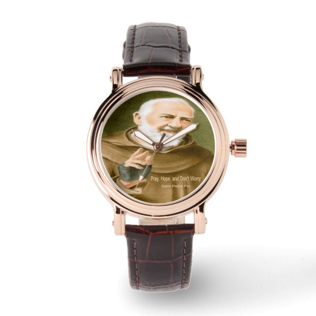 Saint Padre Pio Horloge (Voorkant)