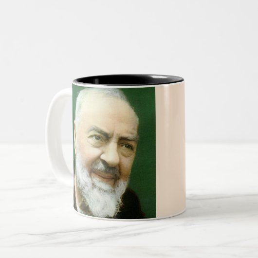 Saint Padre Pio Photo Mug (Devant gauche)