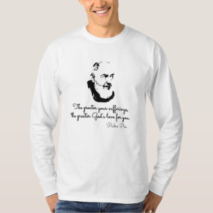 saint padre pio t-shirt