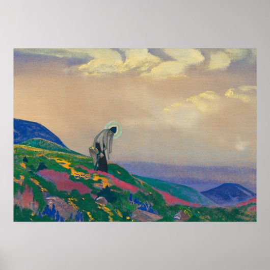 Saint Panteleimon de Healer door Nicholas Roerich Poster (Voorkant)
