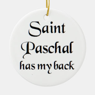 saint paschal koffiemok keramisch ornament
