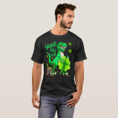 Saint Pat Rex T Rex Dinosaur Leprechaun St Patrick T-shirt (Voorkant volledig)