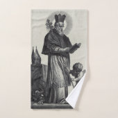 Saint Patrick Apôtre d'Irlande Art monochrome (Serviette à main)