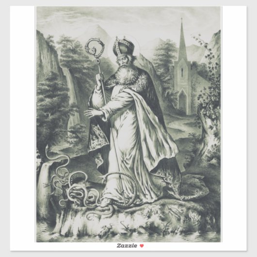 Saint Patrick beschermheer van Ierland Sticker (Vel)