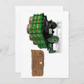 Saint Patrick  Cartoon Kerstmis brandweerwagen (Voorkant / Achterkant)