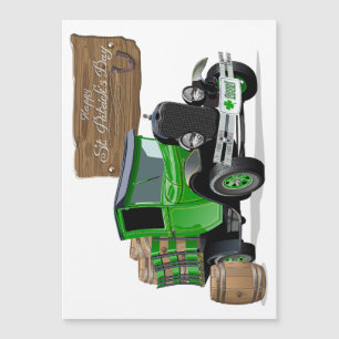 Saint Patrick Cartoon Kerstmis brandweerwagen