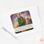 Saint Patrick Catholic Vierkante Sticker (Envelop)