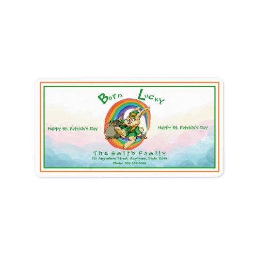 Saint Patrick Day Etiket (Voorkant)