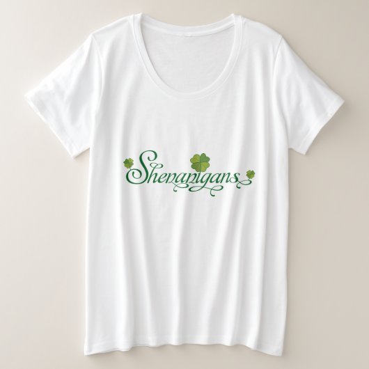 Saint Patrick Day Shenanigans Shamrock irlandais (Design devant)