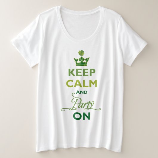 SAINT PATRICK Gardez Le Calme Sur Le Shamrock Irla (Design devant)
