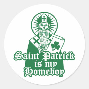 Saint Patrick is mijn Homeboy Ronde Sticker
