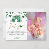 Saint patrick jour de chance un anniversaire carte (Devant)