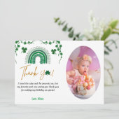 Saint patrick jour de chance un anniversaire carte (Debout devant)