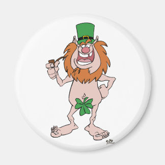 Saint Patrick Leprechaun (et Shamrock) Aimant frig