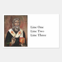 Saint Patrick met de hand verheven