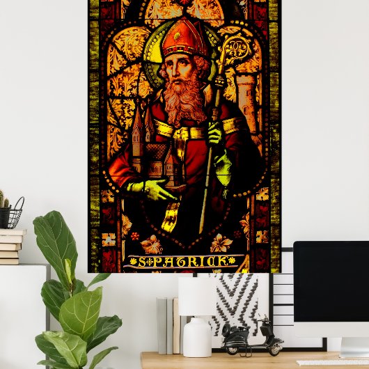 Saint Patrick - Portrait Poster (Thuiskantoor)