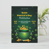 Saint Patrick’s Day Celebration Party Invitation (Debout devant)